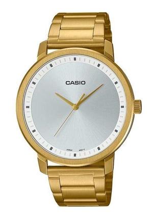 Чоловічий годинник casio mtp-b115g-7evdf, золотий з білим