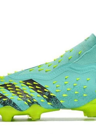 Дитячі бутси adidas predator freak + / адідас фрік / адідас предатор фрік / футбольне взуття адідас / кросівки для футболу3 фото