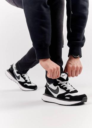 Мужские замшевые кроссовки nike phoenix waffle gray, мужские кеды найк белые, мужская обувь