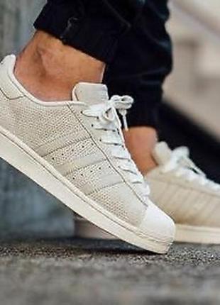 Стильні шкіряні кросовки adidas1 фото