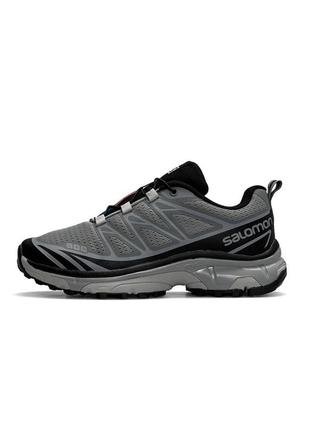 Мужские кроссовки salomon lab xt-6 gray black, мужские текстильные кеды соломон серые, мужская обувь7 фото