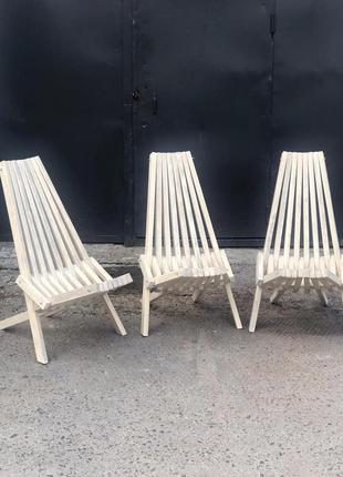 Шезлонг дерев'яний кентуккі для дачі, кафе, пляжу. крісло для відпочинку на природі1 фото