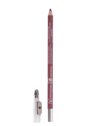 Олівець для губ triumph №85 натуральний з точилкою дерев'яний pale violet red