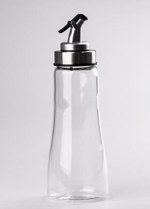 Пляшка для олії та оцту скляна з пробкою-дозатором 320 мл