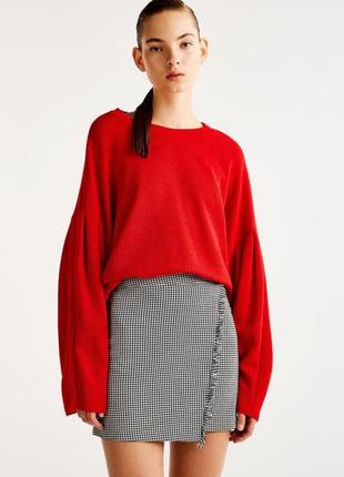 Новая міні спідниця в клітинку pull and bear 2