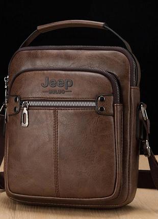 Чоловіча сумка-планшетка jeep барсетка на плече джип3 фото