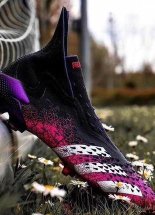 Бутси adidas predator freak + / адідас фрік / адідас предатор фрік / футбольне взуття адідас / кросівки для футболу3 фото