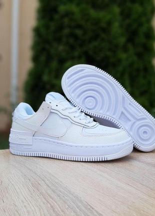 Кросівки nike air force 1 shadow білі 🌶9 фото