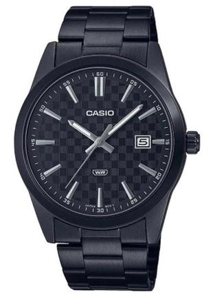 Чоловічий годинник casio mtp-vd03b-1audf, чорний колір