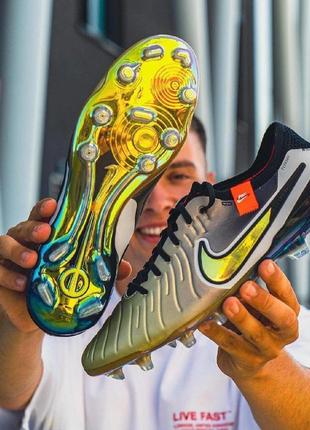 Футбольні бутси nike tiempo 10 gold