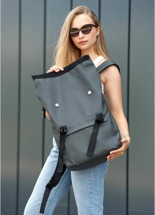 Рюкзак ролл sambag унисекс rolltop lsh графитовый4 фото