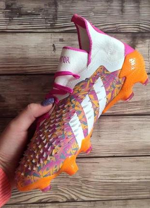 Дитячі бутси adidas predator freak + / адідас фрік / адідас предатор фрік / футбольне взуття адідас / кросівки для футболу2 фото