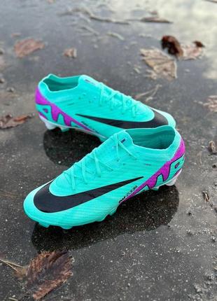 Футбольные бутсы гибриды nike mercurial vapor 15 airzoom sg (luxary quality)