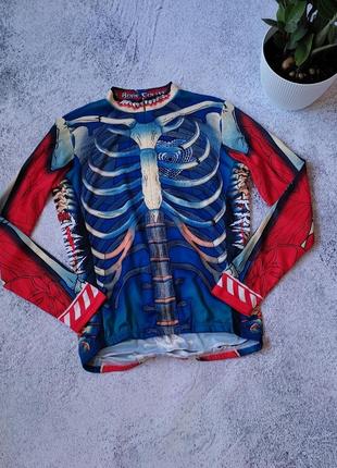 Мужская термо велосипедная кофта primal cycling jersey the bone collector long sleeve