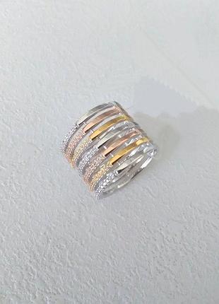 Кольцо, серебро 925 пробы 3