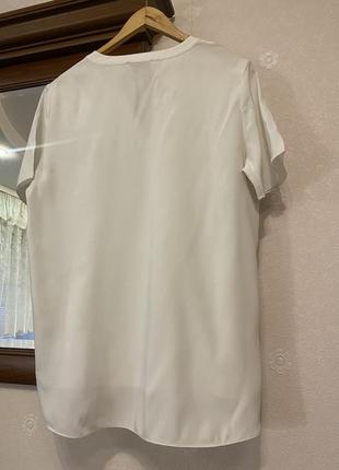 Белая шелковая блуза оверсайз. herzen’sanglеgenheit2 фото