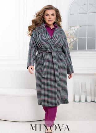 Элегантное женское шерстяное пальто1 фото