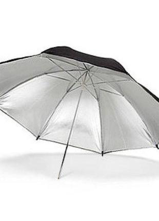 Зонт на отражение weifeng black-silver 43 дюйма (110 см)1 фото
