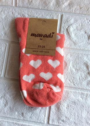 Носки женскиер.36-40(23-25) демисезонные стрейч высокие классика сердца