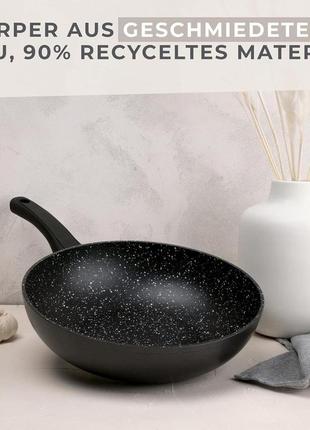 Сковорода fackelmann marble wok 28 см с антипригарным покрытием,2 фото