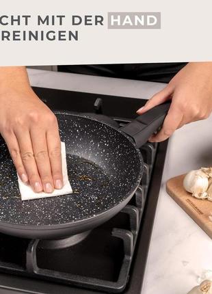 Сковорода fackelmann marble wok 28 см с антипригарным покрытием,7 фото