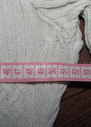 Брендовый белый свитер sofline оригинал.  качество!!!4 фото
