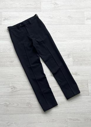 Шикарні штани uniqlo heattech smart 2-way stretch pants navy2 фото