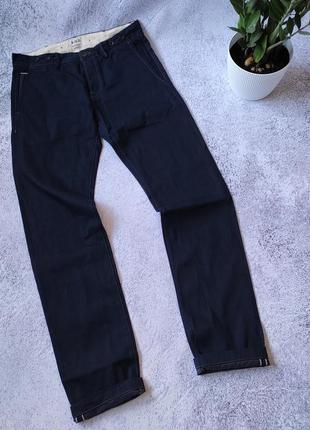 Чоловічі джинси на селвіджі з італійського деніму r.d. carhartt1 фото