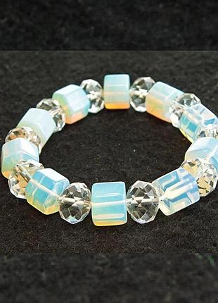 Браслет лунный камень