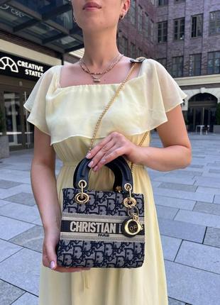 Женская сумка dior mini textile диор маленькая сумка шоппер на плечо красивая, легкая, текстильная сумка3 фото