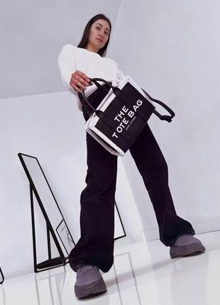 Женская сумка marc jacobs tote mj марк джейкобс большая сумка шопер на плечо легкая сумка из экокожи2 фото