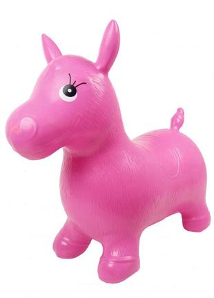 Дитячий стрибун-лошадка ms0737 гумовий (рожевий)