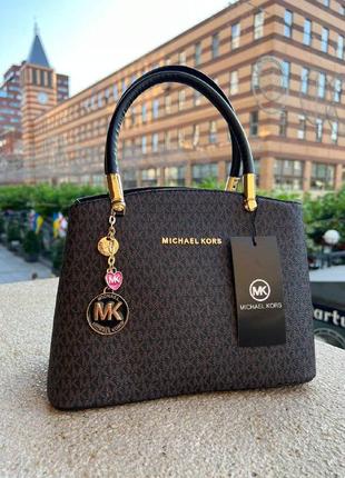 Женская сумка из эко-кожи michael kors молодежная, брендовая сумка шопер через плечо4 фото