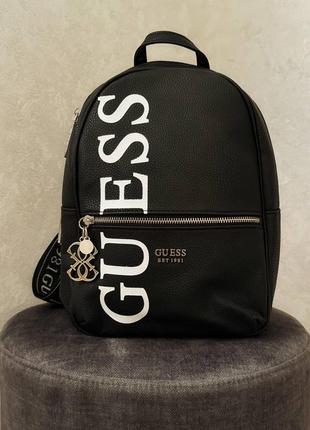 Крутой черный рюкзак гуess