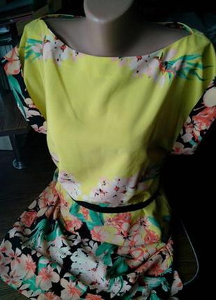 Яркое летнее платье сарафан suiteblanco размер m