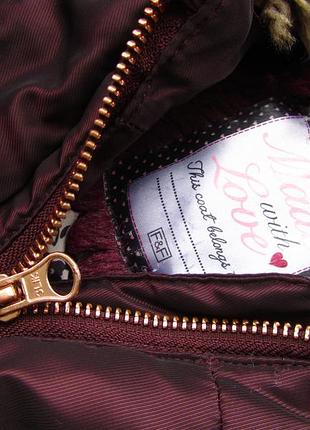 Стильная  куртка  парка с капюшоном f&f 5