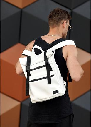 Чоловічий рюкзак ролл sambag  rolltop ltt білий
