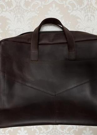 Продам шкіряну сумку українського бренду boorbon2 фото