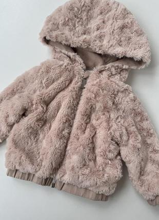 Меховушка на дівчинку еко хутро на змійці 12міс