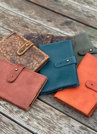 Дизайнерський шкіряний гаманець kanishka