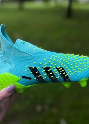 Бутси adidas predator freak + / адідас фрік / адідас предатор фрік / футбольне взуття адідас / кросівки для футболу3 фото