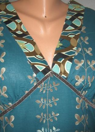 2в1 блуза туника в стиле бохо в идеале 100% коттон4 фото