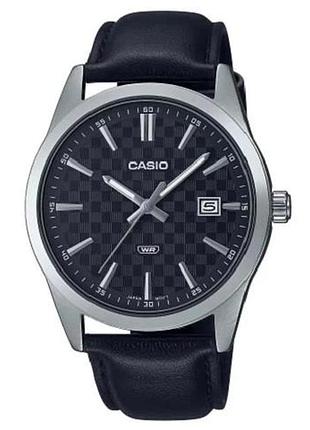 Мужские часы casio mtp-vd03l-1audf, черный с серебристым