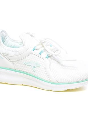 Кроссовки kangaroos 39209-000-0088 kj-skip white-mint, код: 035139, последний размер: 40