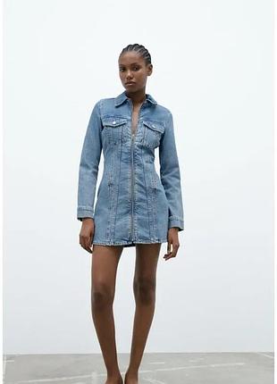 Джинсова сукня zara