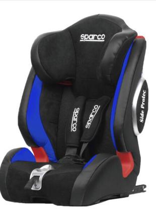 Дитяче крісло автомобільне sparco 9-36 кг з системою isofix, (чорно-синє), spcf1000ki-bl