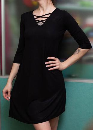 Сукня віскоза з переплетом вільного крою