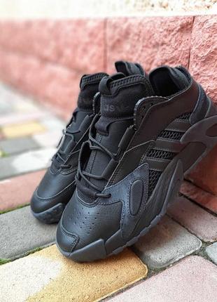 Чоловічі кросівки adidas streetball black адідас чорного кольору