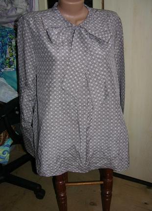 Шелковая блуза с бантом 44/46 евро германия6 фото