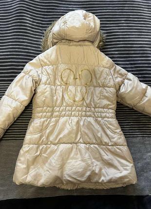 Куртка зимняя меховая подкладка disney р.110 + подарок кроссовки2 фото